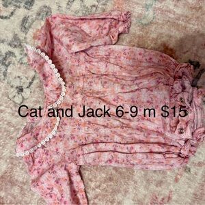 Cat & Jack Pink Floral One Piece
